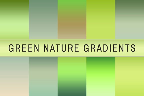 Green Nature Gradients: A Versatile Tool for Creative Projects