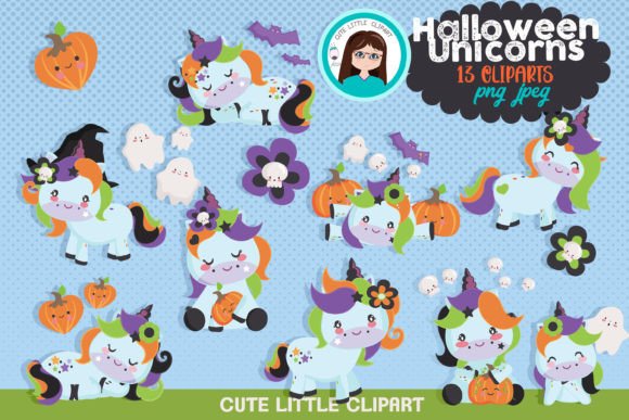 Halloween Unicorn Cliparts: A Magical Addition to Creative Projects