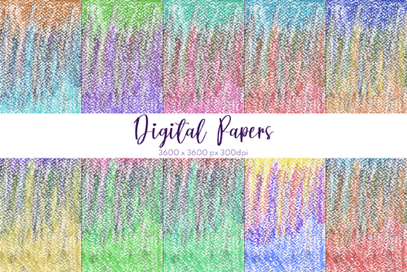 Meadow Abstract Chalk Digital Papers