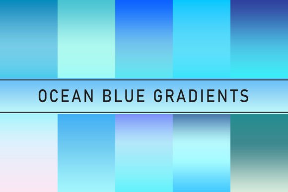 Ocean Blue Gradients for Creative Projects