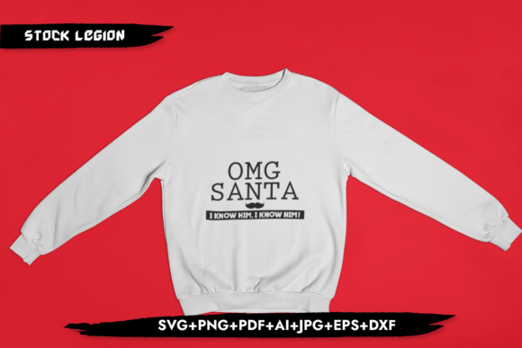 OMG Santa - Christmas SVG: A Versatile Design for Creative Projects