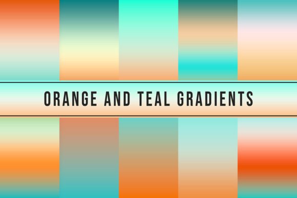 Orange and Teal Gradients: Elevate Your Design Projects with Vibrant Color Combinations