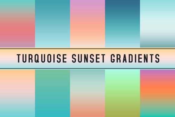 Turquoise Sunset Gradients: Elevate Your Creative Projects with a Touch of Nature