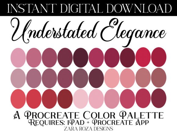 Understated Elegance Procreate Color Palette: A Digital Artist’s Guide to Timeless Tones